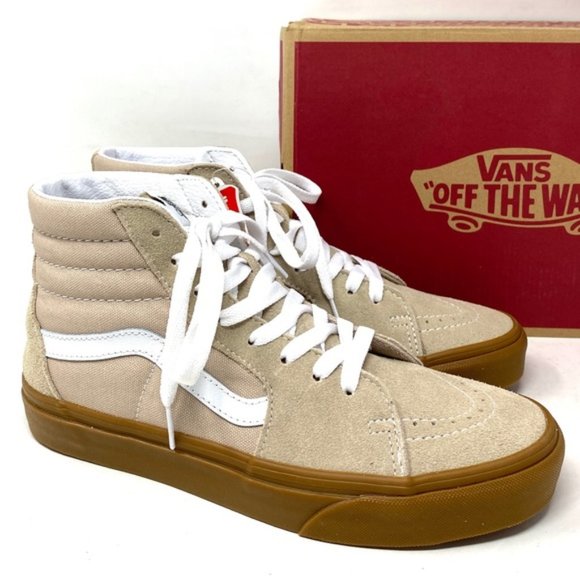 VANS Sk8-Hi Women Shoes Humus Gum Casual Sneakers Suede Canvas Skate VN0A38GEVS8 - Picture 2 of 7